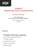 CENG577 Advanced Services in Communications: Pervasive Computing