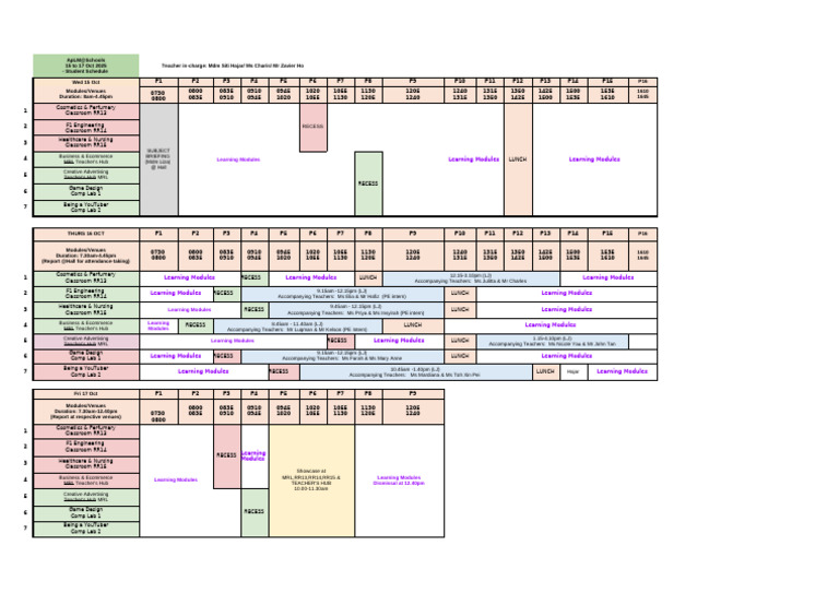 ApLM S2 15to17oct 2025 - Programme Student | PDF