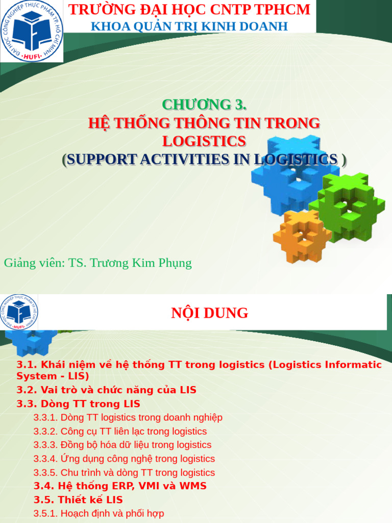 Chuong 3. He Thong Thong Tin Logistics | PDF