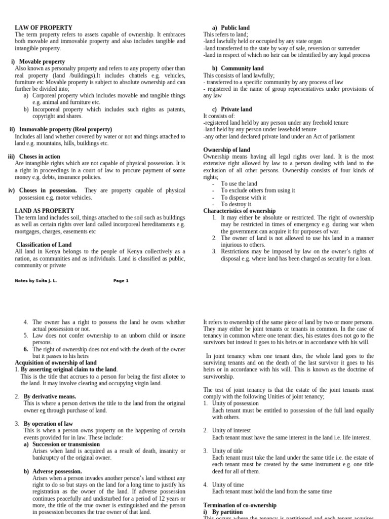 Understanding Property Law Basics | PDF | Leasehold Estate | Mortgage Law