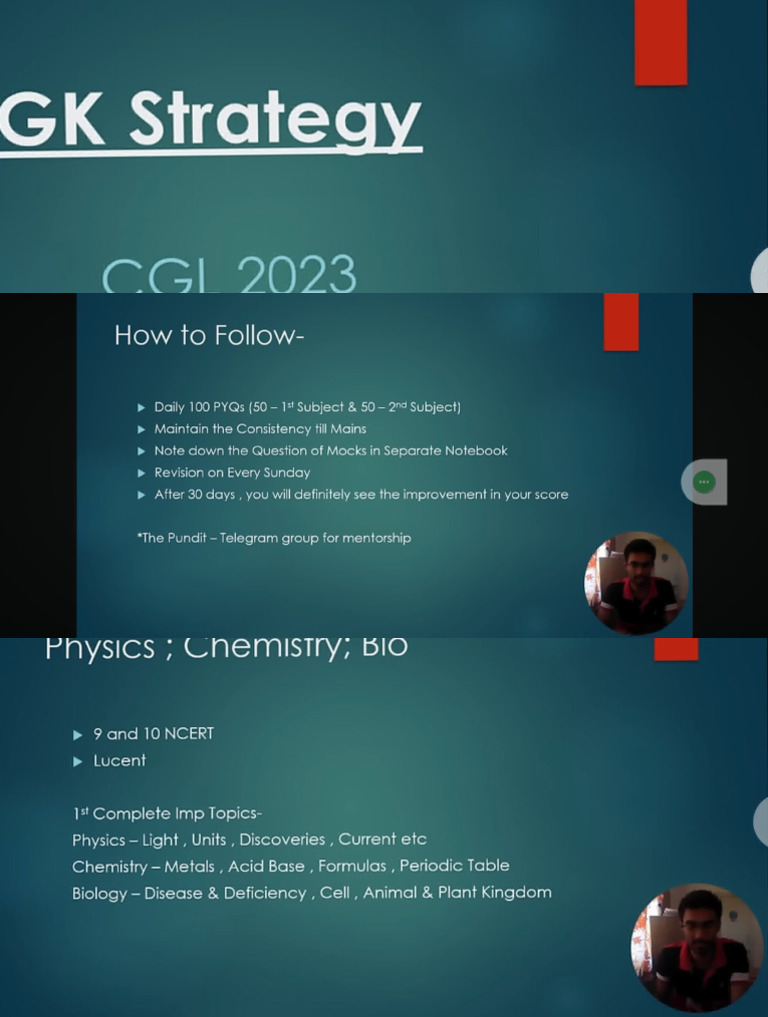 CGL GK Strategy Mohit 2023 | PDF