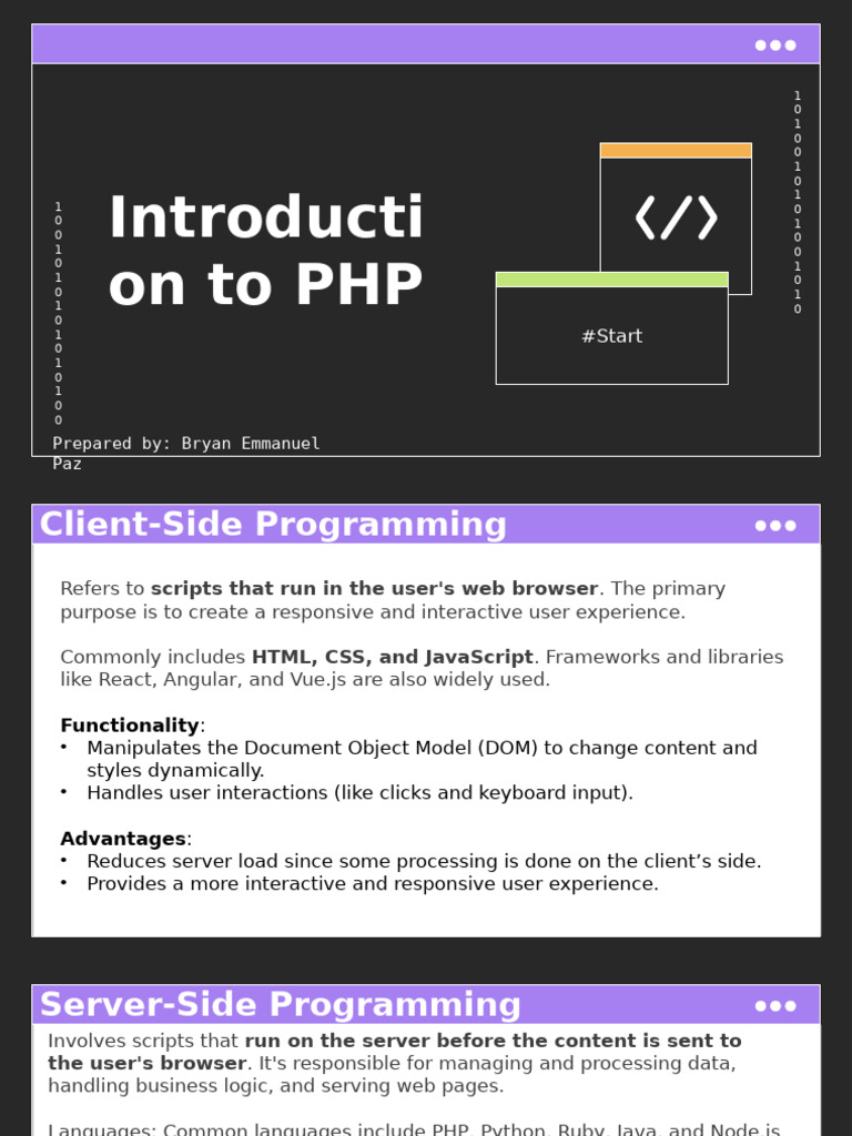 Introduction to PHP Programming Basics | PDF | Php | Data Type