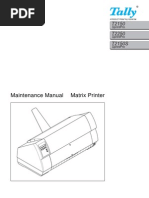 Download Tally Dot Matrix Printer T2150T2250T2150S Parts  Service by chamaidisv SN93480833 doc pdf