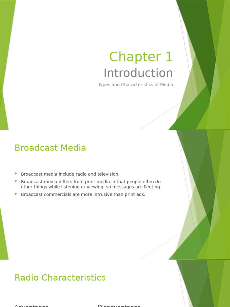 Week-2 - Types & Characteristics of Media | PDF | Advertising | Mass Media
