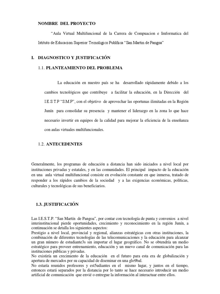 Aula Virtual en IESTP San Martín Pangoa | PDF | Crecimiento económico ...