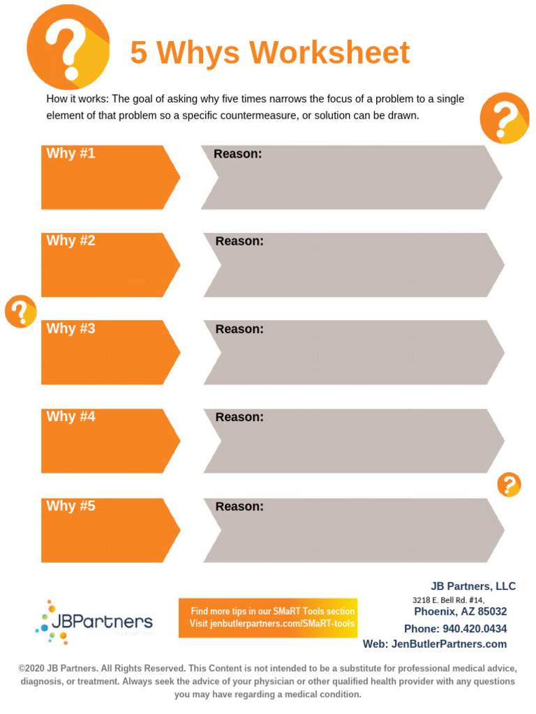 5 Whys Problem-Solving Worksheet | PDF