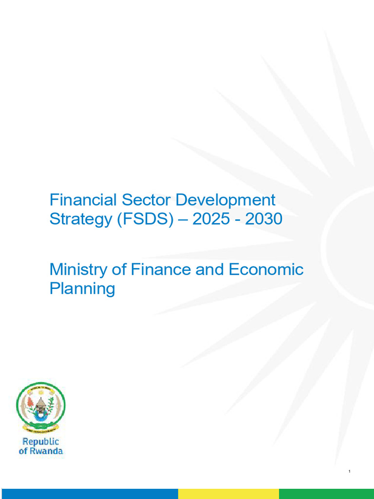 Rwanda Financial Sector Strategy 2025-2030 | PDF | Economic Growth ...