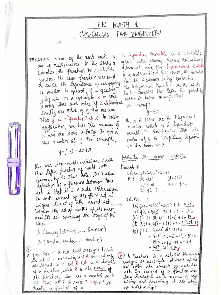CAL 1 Chapt1 | PDF
