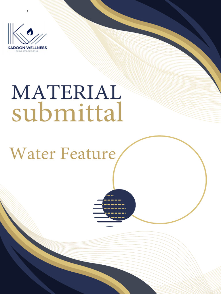 Water Feature Equipment and Specifications | PDF | Filtration | Valve