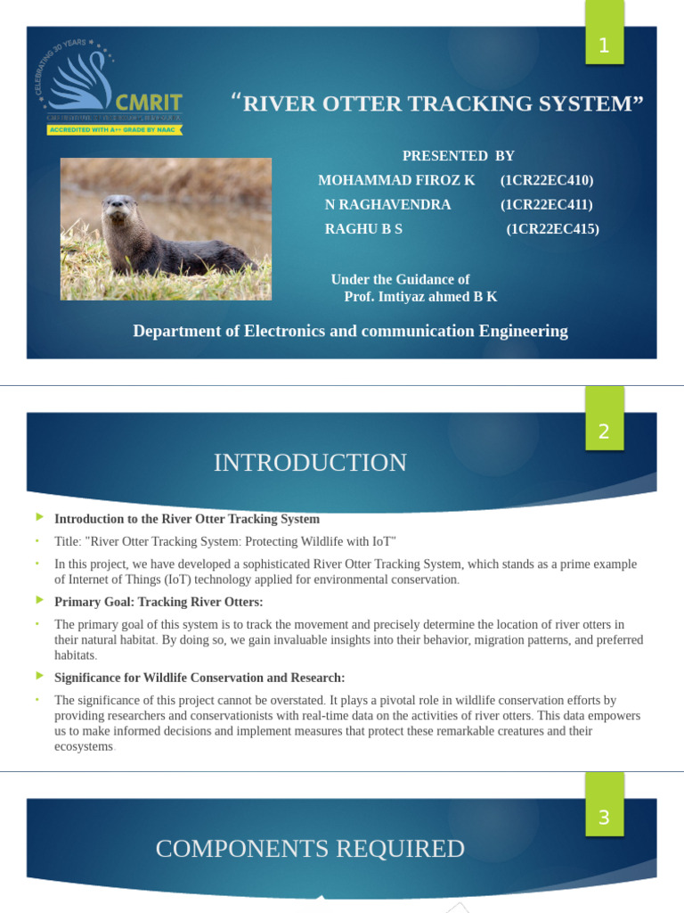 River Otter Tracking System | PDF | Internet Of Things | Computing