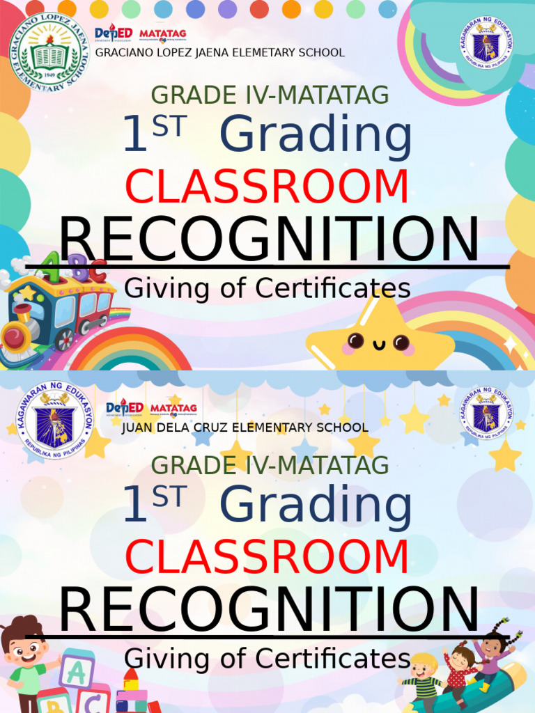 2nd Quarter Recognition Template | PDF