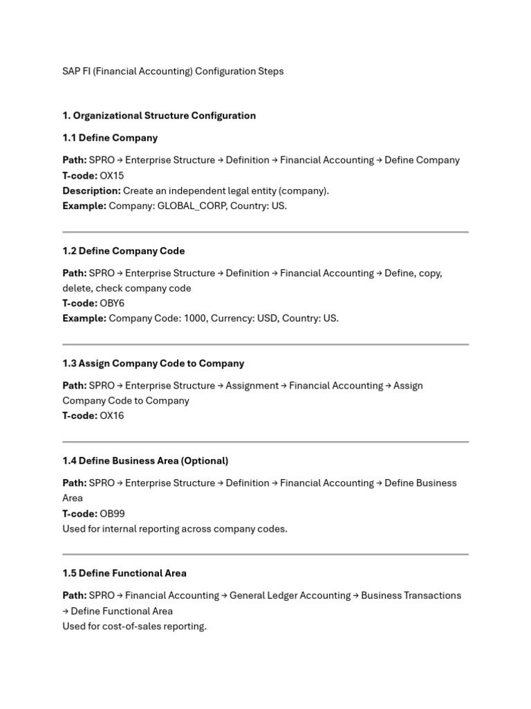 SAP FI Configuration Guide | PDF | Accounts Payable | Financial Accounting