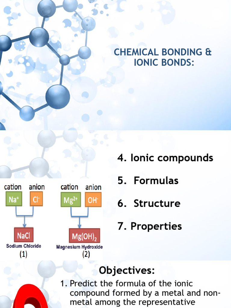 1.3a Chemical Bonding 0 Ionic Bonds - Lewis Structures of Ions | PDF ...