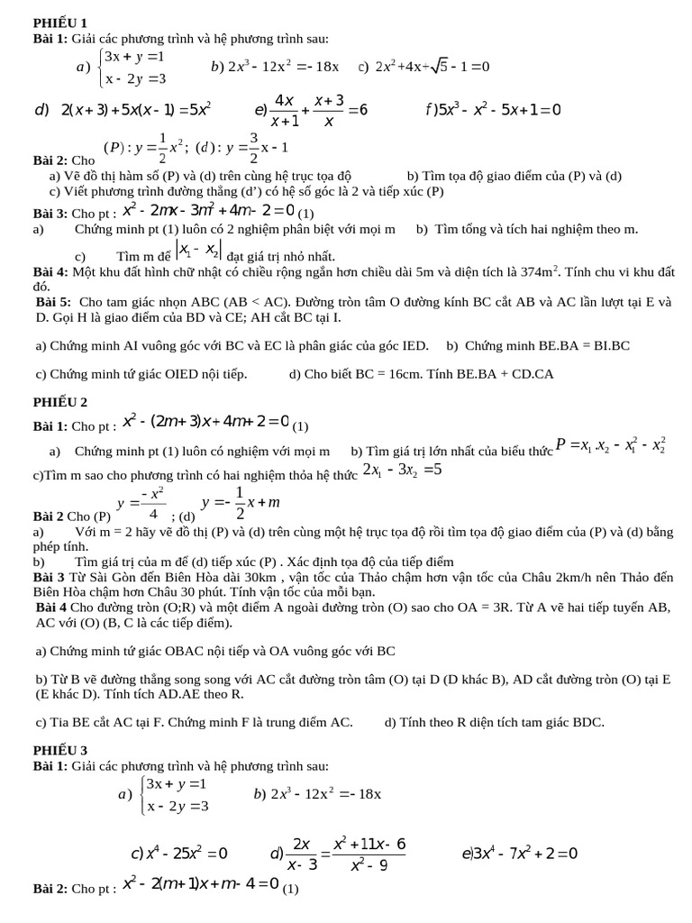 Ôn Thi Cuoi K 2 | PDF