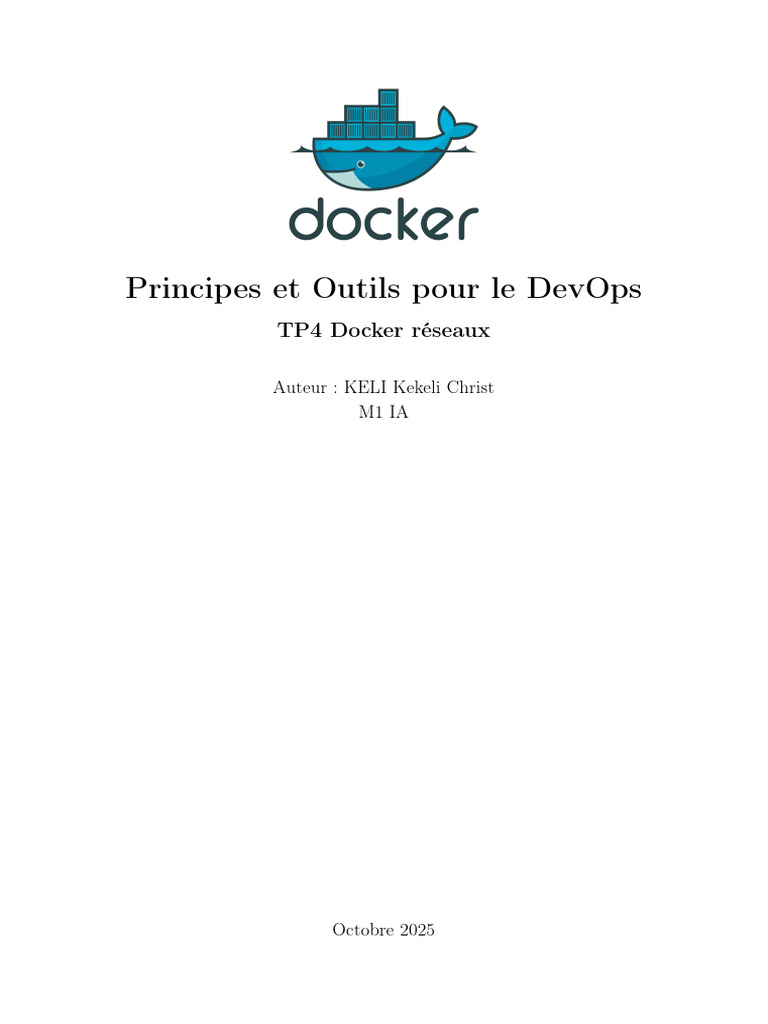 DevOps : Commandes Docker et Réseaux | PDF | Internet | Internet et Web