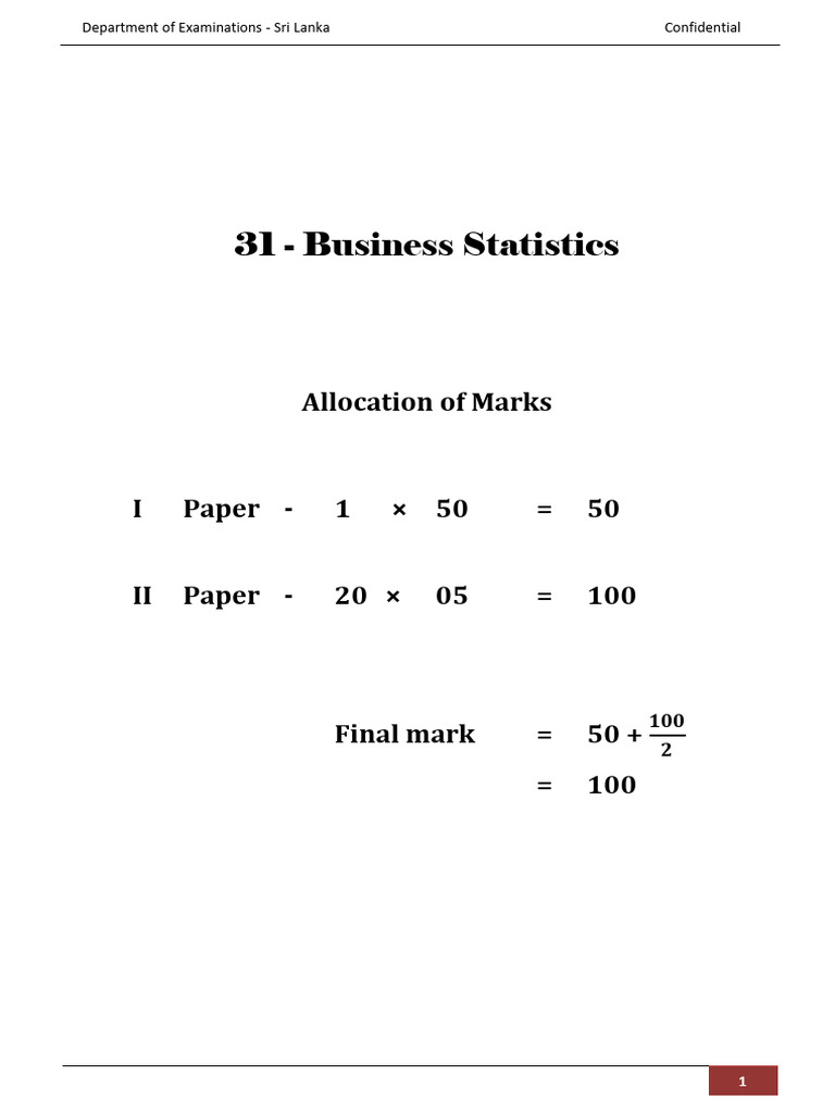 (English) Stats 2021 Marking Scheme+Papers (English) | PDF | Inflation ...