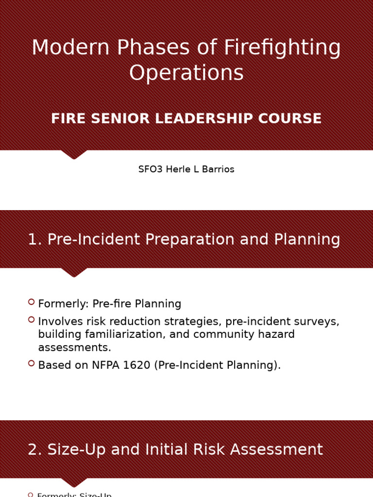 Modern Firefighting Phases Explained | PDF | Firefighting | Firefighter