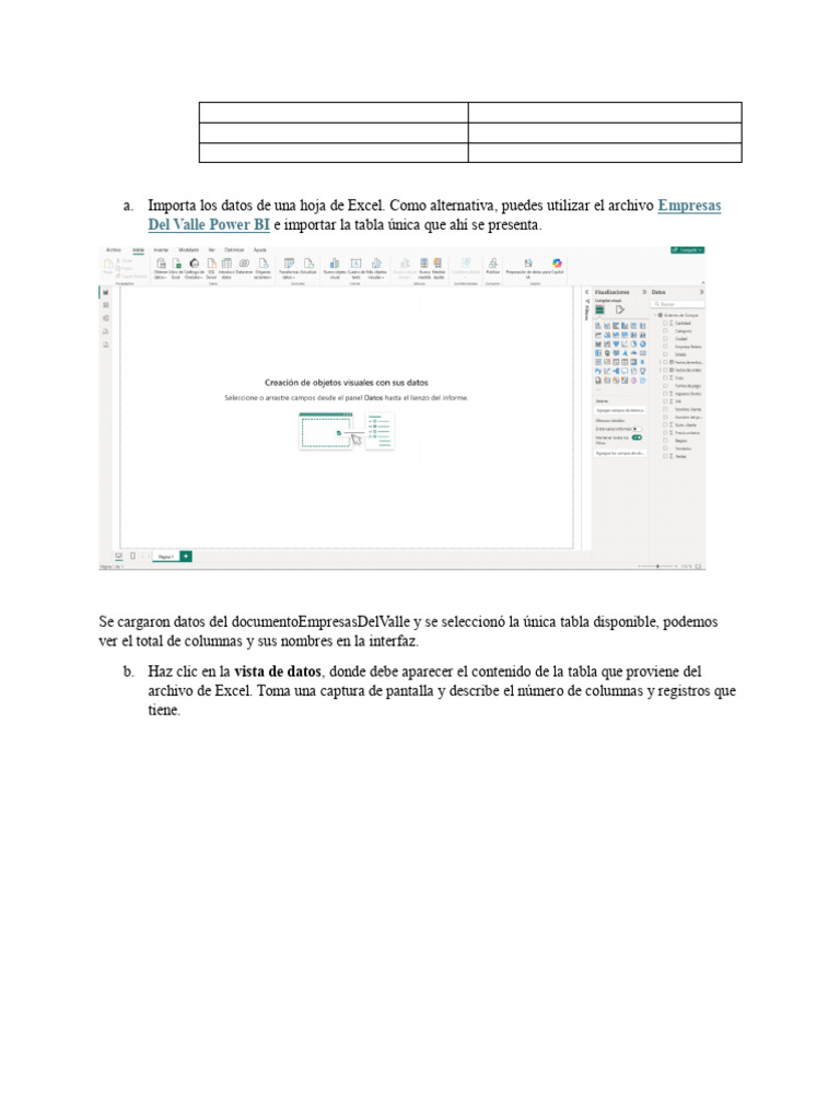 Importación y Análisis de Datos en Power BI | PDF