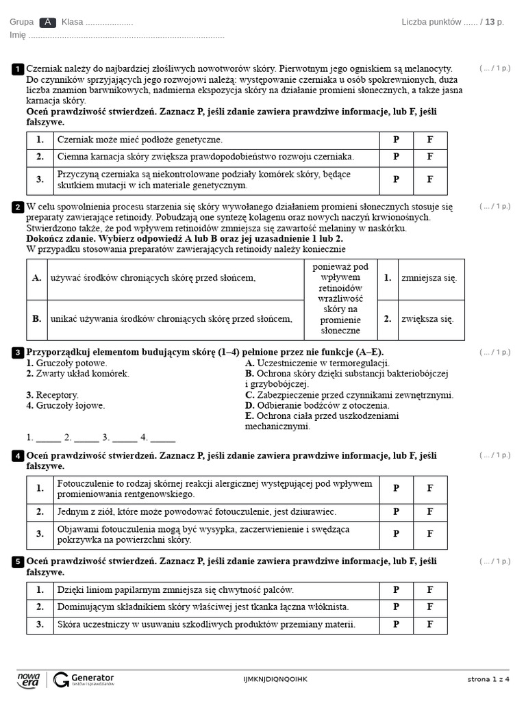 sk%C3%B3ra Test %E2%80%93 ekowydruk | PDF
