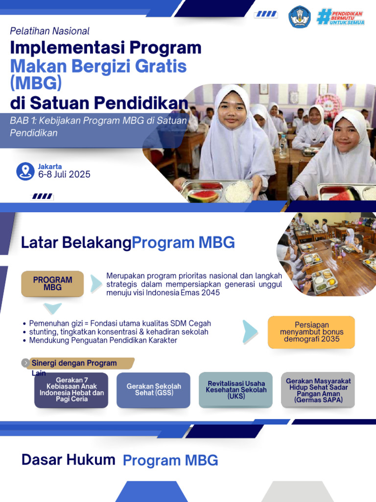 Pelaksanaan Program MBG di Sekolah | PDF