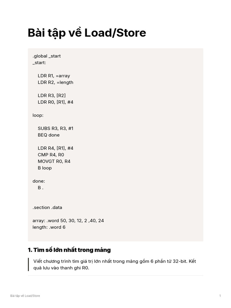 Load Store | PDF