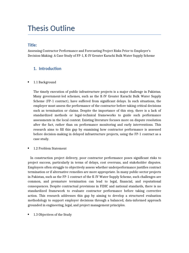 Contractor Performance Evaluation Framework | PDF | Performance ...