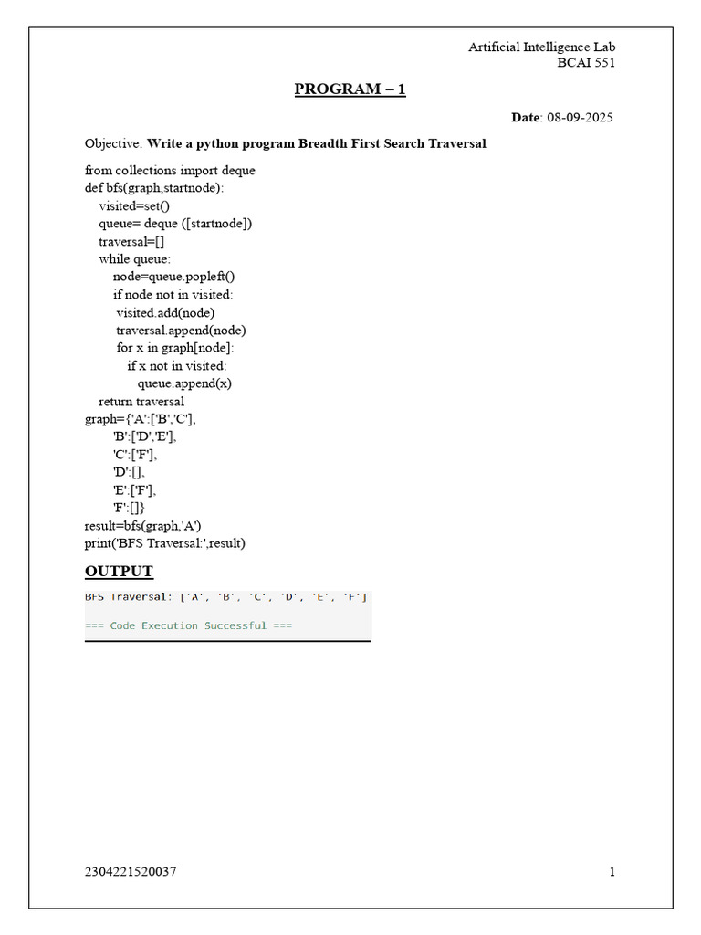 Python Programs for AI Lab Tasks | PDF | Computer Programming | Applied ...