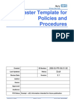 Master Template For Policies and Procedures - PCT