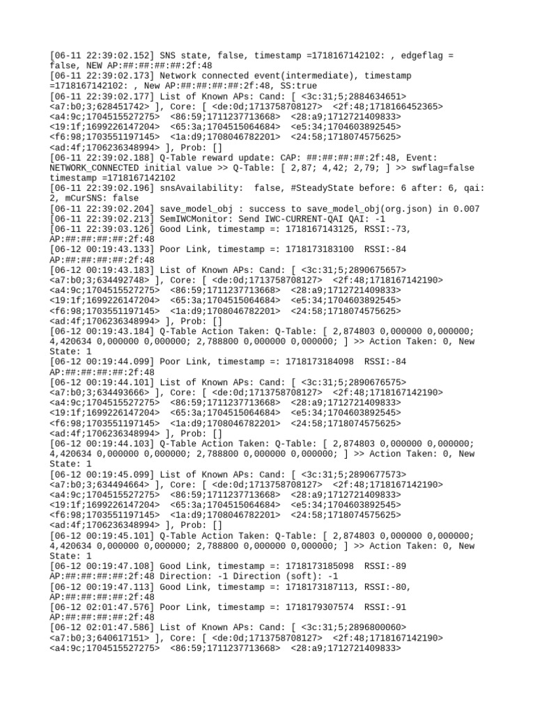 Network Connection Status Log | PDF | Computer File Formats