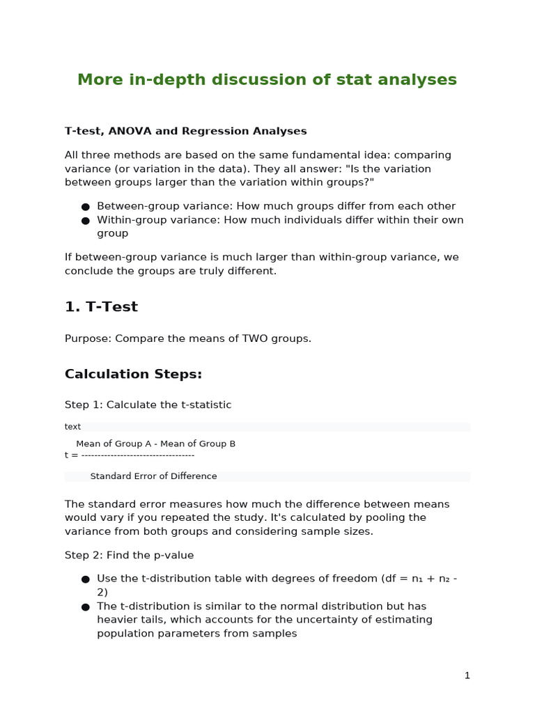 Statistical Analysis Methods Explained | PDF | Structural Equation ...