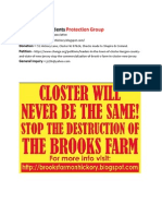 Brooks Farm Destruction &amp What Can We Do