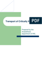 Transport of Critically Ill Patients