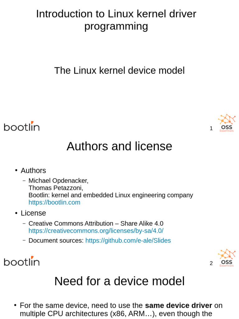 Linux Kernel Driver Programming Guide | PDF | Device Driver | Computer ...