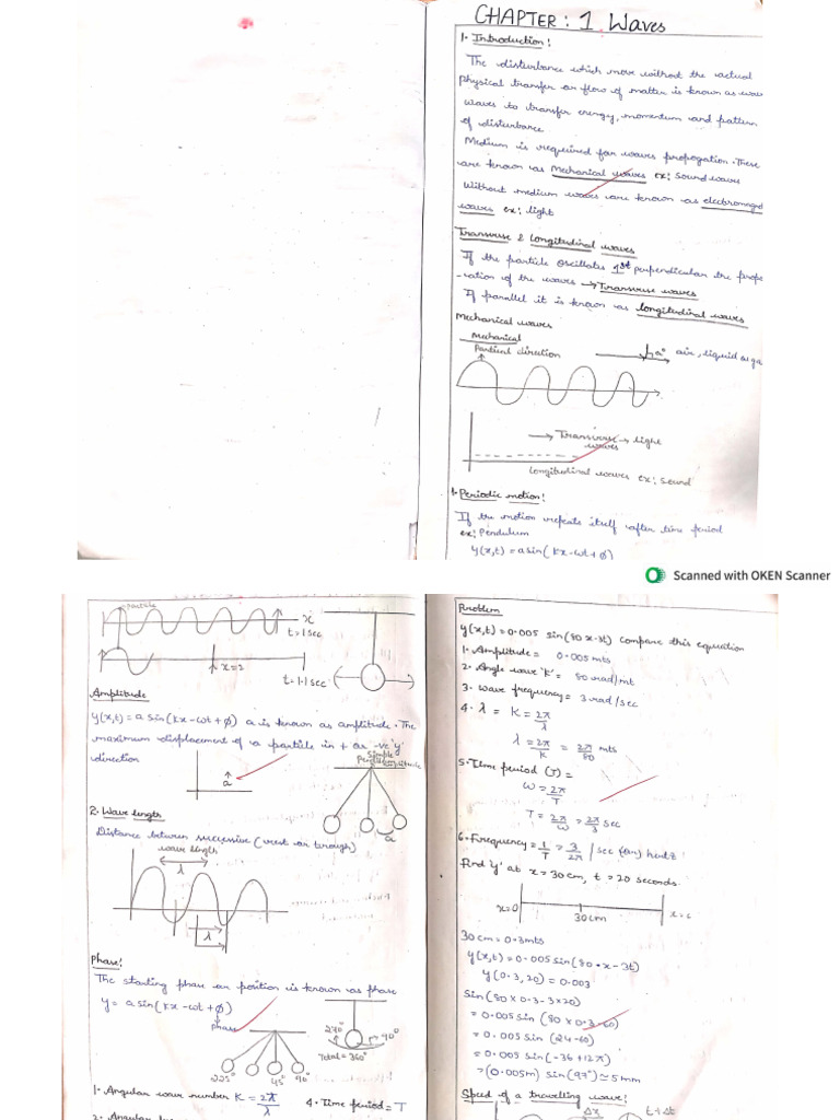 Physics Second Year Class Notes | PDF