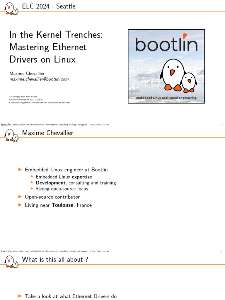 Mastering Ethernet Drivers on Linux | PDF | Kernel (Operating System ...