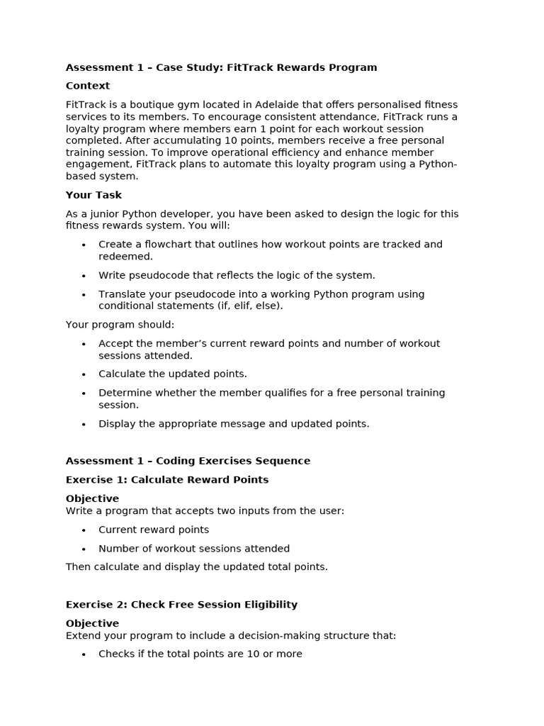 FitTrack Gym Loyalty Program Automation | PDF | Loyalty Program ...