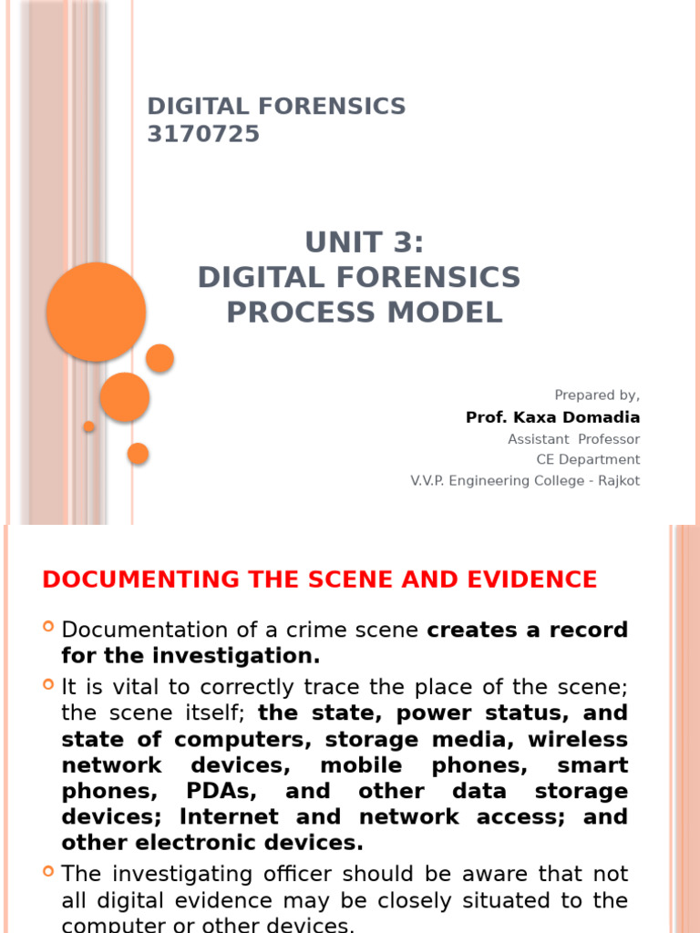 Digital Forensics Process Model Guide | PDF | Digital Forensics ...
