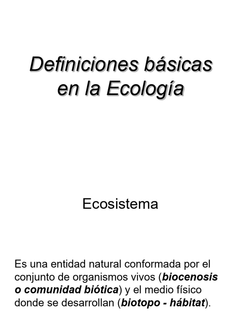 Definición y tipos de ecosistemas | PDF | Ecosistema | Ecología