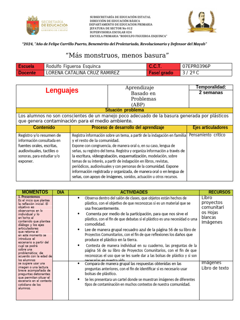 Monstruo Sostenible de la Basura | PDF | Residuos | Educación primaria