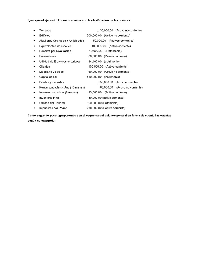 Ejercicio 3a | PDF | Contabilidad | Hoja de balance