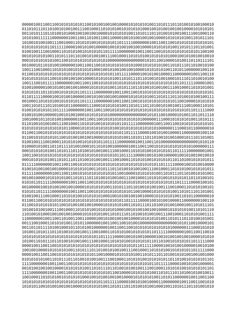 Binary Data Stream Analysis | PDF