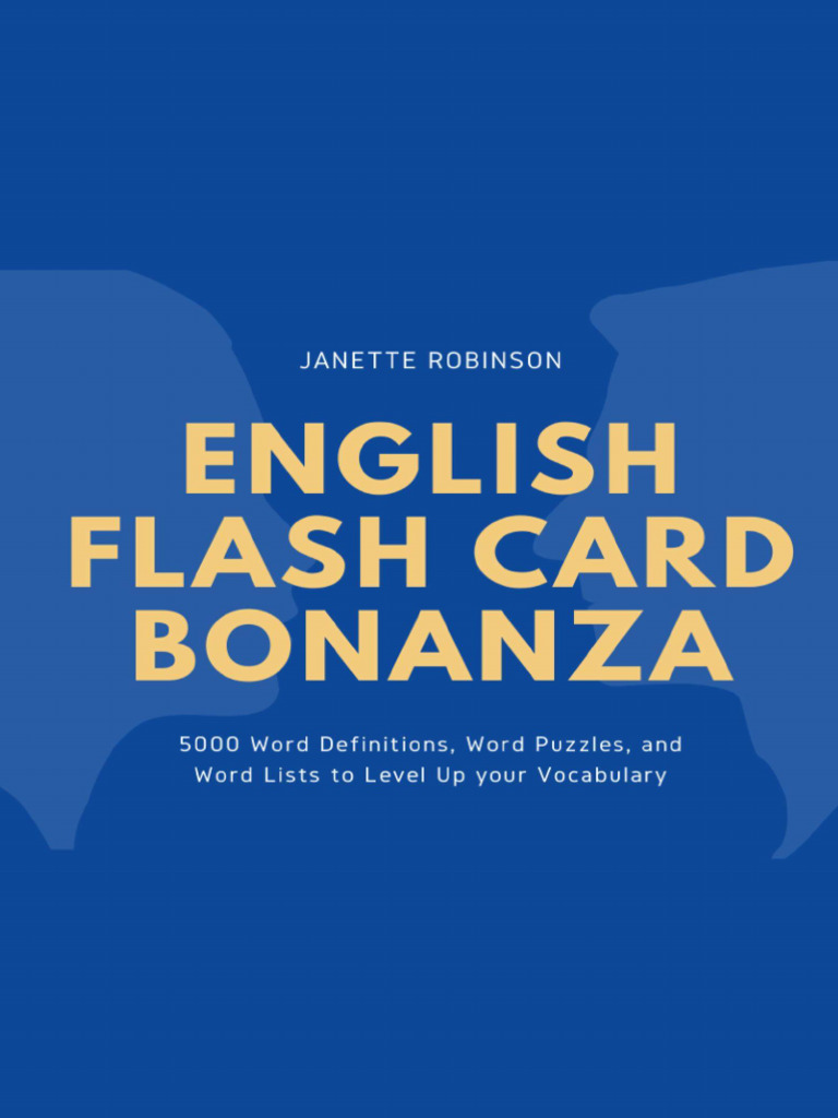 English Flash Card Bonanza | PDF | English Language | Graduate Record ...
