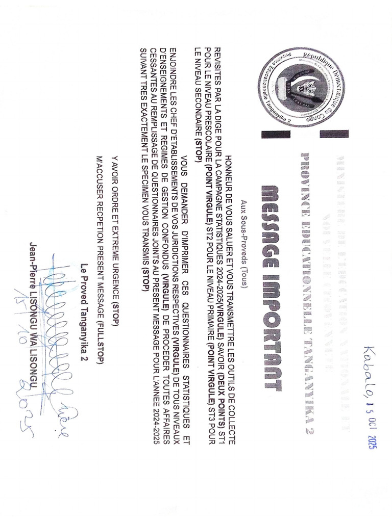 Message Important | PDF