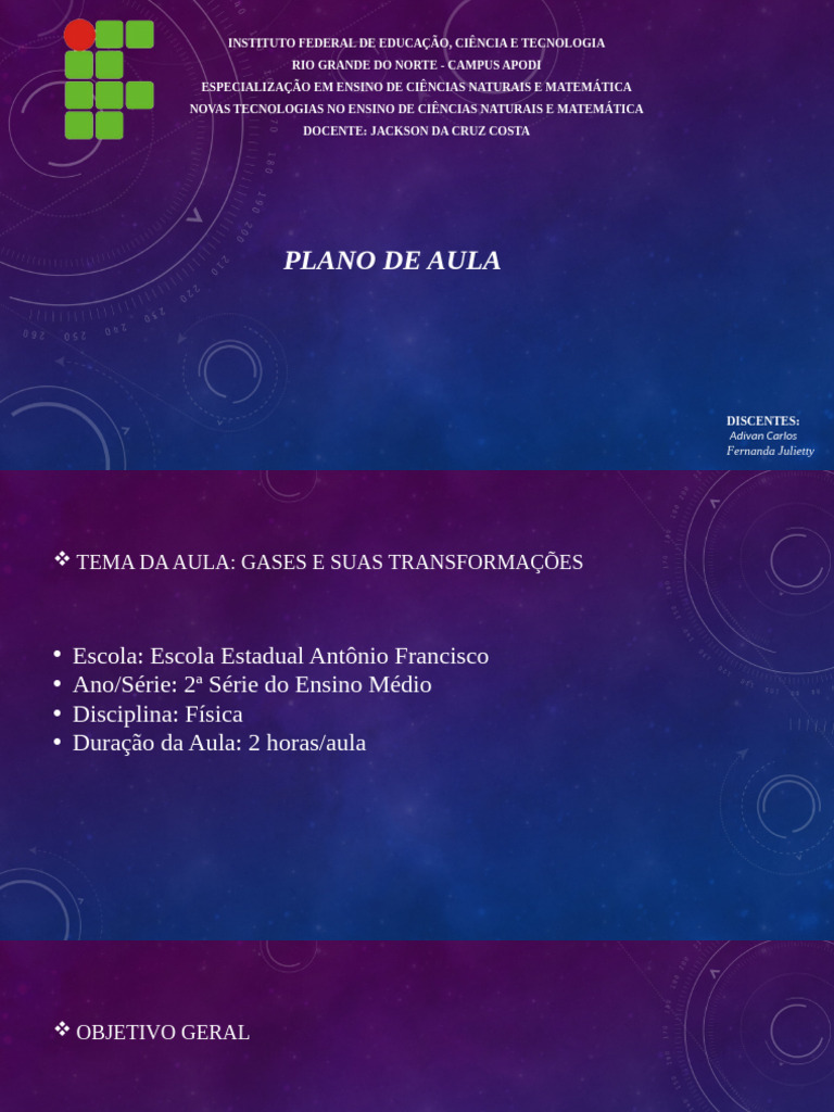 Plano de Aula - Fernanda e Junior 02-02-2023 | PDF | Física | Science
