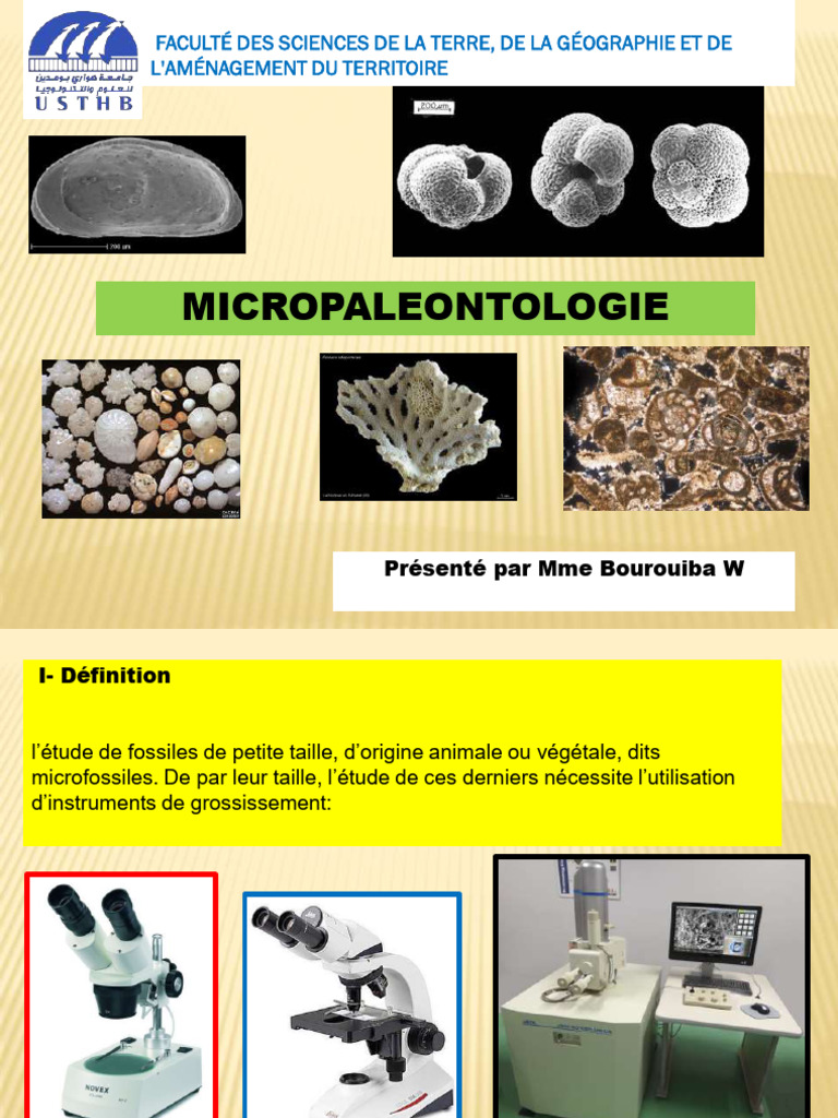 Introduction à la Micropaléontologie | PDF | Espèces