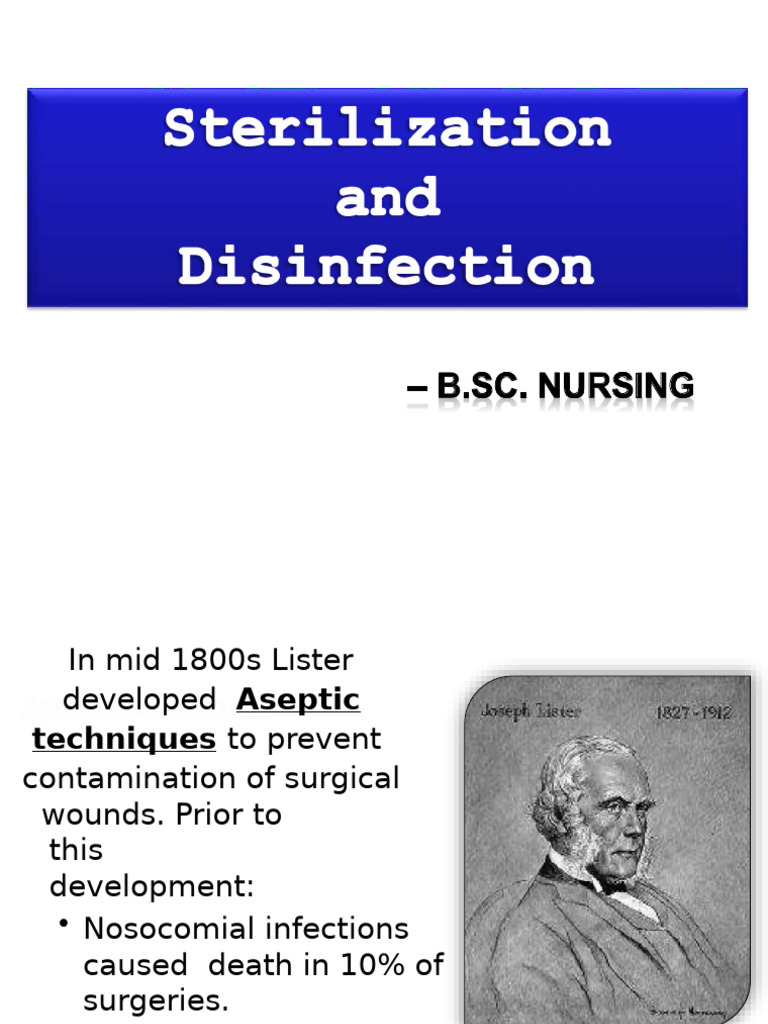 Disinfection and Sterilization Methods | PDF | Sterilization ...