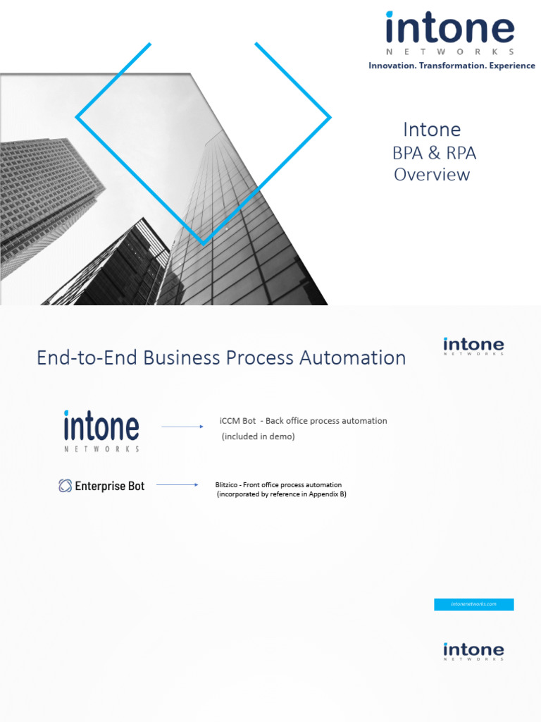 Intone BPA RPA Overview | PDF | Databases | Computing
