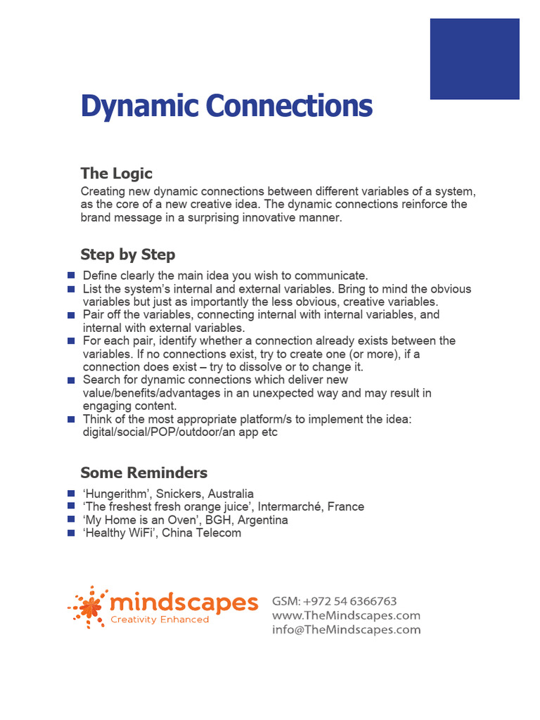 Creating Dynamic Connections for Innovation | PDF