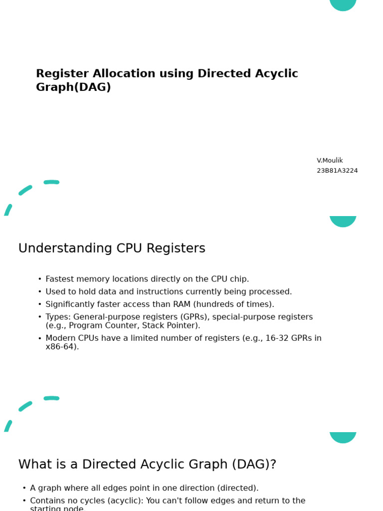 DAG-Based Register Allocation in Compilers | PDF | Central Processing ...