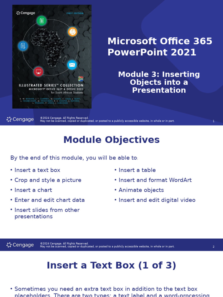 Inserting Objects in PowerPoint 2021 | PDF | Video | Digital Video